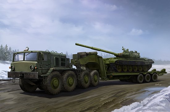 MAZ-537G Late Production type with ChMZAP-9990 semi-trailer von Trumpeter