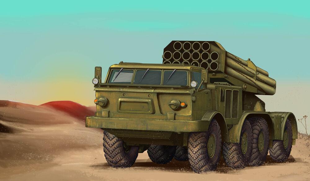 Russian 9P140 TEL of 9K57 Uragan Multiple Launch Rocket System Russian 9P140 TEL of 9K57 Uragan Multiple Launch Rocket System von Trumpeter