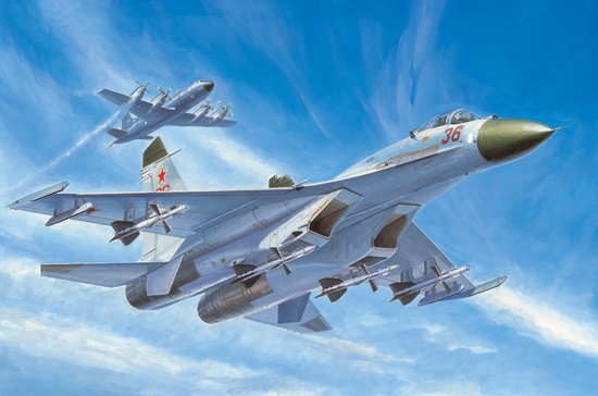 Russian Su-27 Early type Fighter von Trumpeter