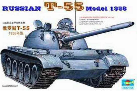 Russischer Panzer T-55A von 1958 von Trumpeter
