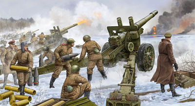 Soviet 152mm Howitzer-gun M1937 (ML-20) von Trumpeter