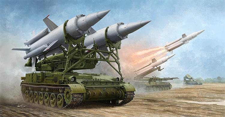 Soviet 2K11A TEL w/9M8M MissileKrug-a (SA-4 Ganef) von Trumpeter