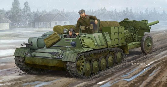 Soviet AT-P artillery tractor von Trumpeter