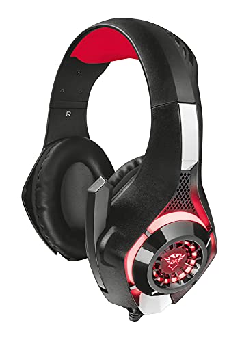 Trust GXT 313 Nero Gaming Headset / Kopfhörer (mit Mikrofon und LED-Beleuchtung, für PS4, Xbox One und PC) schwarz von Trust Gaming
