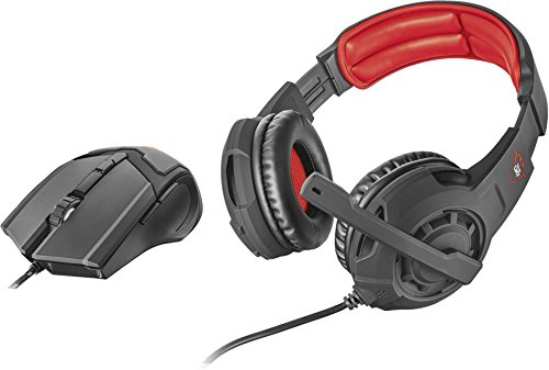 Trust Gaming 21472 GXT 784 Gaming-Headset und Maus schwarz von Trust Gaming