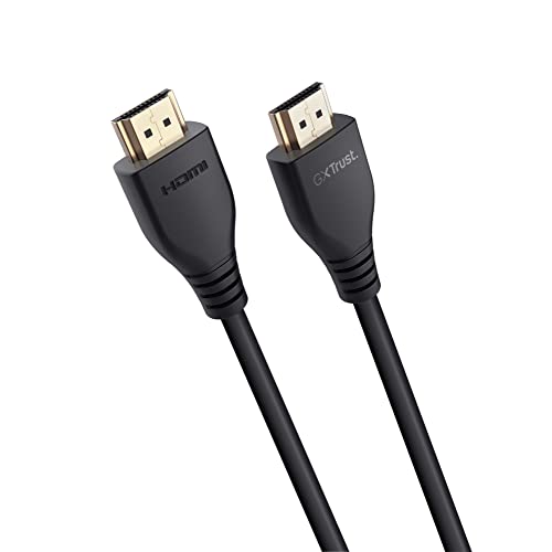 Trust Gaming GXT 731 Ruza Ultraschnelles HDMI 2.1-Kabel, 48Gbps, bis zu 8K@60Hz und 4K@120Hz, 1,8 m, Kompatibel mit PS5, PS4, Xbox One, PC, Smart TV - Schwarz von Trust Gaming