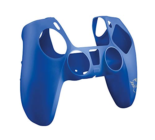 Trust Gaming GXT 748 Controller Hülle für DualSense, PS5, Playstation 5, Silikon Hülle, Schutzhülle, Silikon Case, Anti-Rutsch - Blau von Trust Gaming