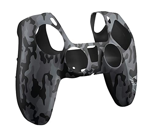 Trust Gaming GXT 748 Controller Hülle für DualSense, PS5, Playstation 5, Silikon Hülle, Schutzhülle, Silikon Case, Anti-Rutsch - Schwarz von Trust Gaming