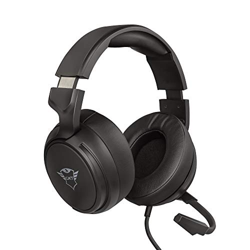 Trust Gaming Headset GXT 433 mit Mikrofon für PS4, PS5, PC, Nintendo Switch, Xbox Series X, Xbox One - Pylo Kabelgebundene Gaming-Kopfhörer mit Geflechtkabel, 50 mm-Aktivlautsprecher - Schwarz von Trust Gaming