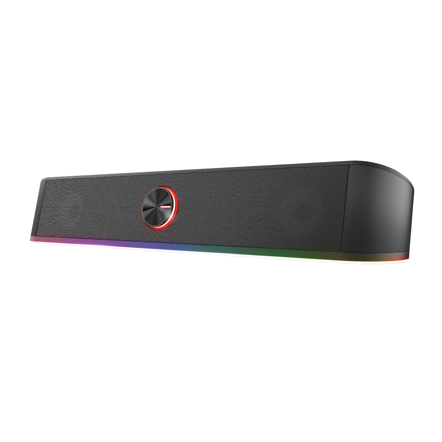 TRUST Gaming GXT 619 Thorne RGB Illuminated Soundbar, Stereo-Soundbar mit RGB-Beleuchtung und platzsparendem Design von Trust