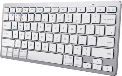 Trust 24653 Tastatur Bluetooth QWERTZ Deutsch Silber - Weiß (24653) von Trust