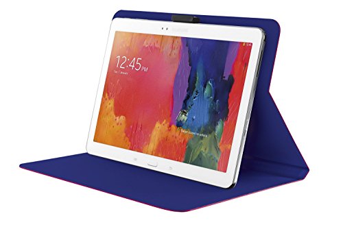 Trust Aeroo Folio Stand - flaches Hülle für 10" Tablets (z.B. iPad Air, Galaxy Tab 4 10.1, Galaxy Tab S 10.5, TabPRO 10.1 & Note 10.1) rosa/blau von Trust