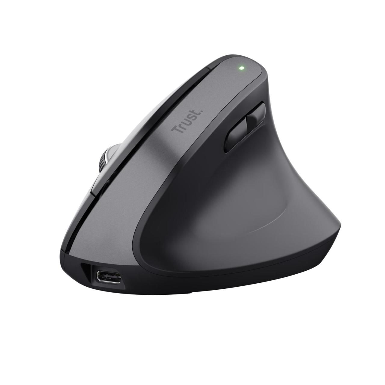Trust Bayo+ Ergonomische kabellose Maus für mehrere Geräte - Schwarz Trust Bayo+ Ergonomische kabellose Maus für mehrere Geräte - Schwarz von Trust