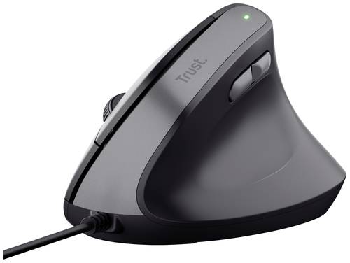 Trust Bayo II Ergonomische Maus USB Schwarz 6 Tasten 800 dpi, 1200 dpi, 1600 dpi, 2400 dpi Ergonomis von Trust