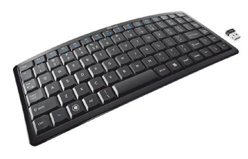 Trust Curve Wireless Keyboard RF Wireless Spanisch Schwarz - Tastaturen (Mini, Kabellos, RF Wireless, Schwarz) von Trust