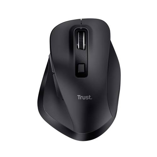 Trust FYDA Ergonomische Maus Funk Optisch Schwarz 6 Tasten 2400 dpi Ergonomisch, Wiederaufladbar von Trust