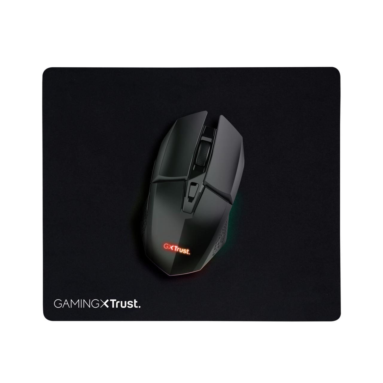 Trust GXT 112 Felox kabellose Gaming-Maus und -Mauspad mit Beleuchtung - Schwarz von Trust