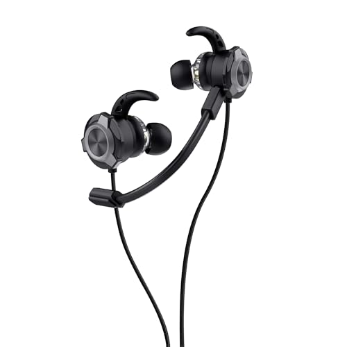 Trust GXT 406 Pine In Ear Kopfhörer mit Kabel Nintendo Switch PS5 PS4 Xbox Tablet PC, 3.5mm Gaming Ohrhörer mit Mikrofon, Inline Steuerung, Kabelgebundene Earbuds mit Hartschalenetui, Schwarz von Trust Gaming
