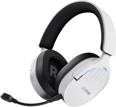 Trust GXT 491W FAYZO - Headset - 7.1-Kanal - ohrumschließend - Bluetooth / 2,4 GHz Funkfrequenz - kabellos, kabelgebunden - 3,5 mm Stecker, Adapter USB-A via Bluetooth - weiß (25304) von Trust