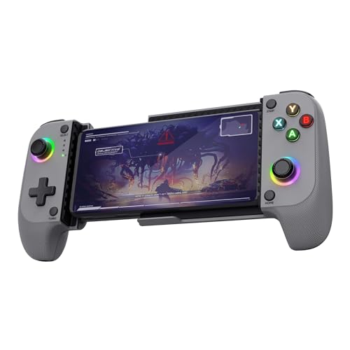 Trust Gaming GXT 735G Mylox Bluetooth Handy Controller für Iphone/Android /PS5 /Xbox, 12 Stunden Spielzeit, Dual-Feedback-Vibration, RGB-Beleuchtung, Handheld Wireless Gamepad, Mobile Gaming, Grau Trust Gaming GXT 735G Mylox Bluetooth Handy Controller für Iphone/Android /PS5 /Xbox, 12 Stunden Spielzeit, Dual-Feedback-Vibration, RGB-Beleuchtung, Handheld Wireless Gamepad, Mobile Gaming, Grau von Trust Gaming