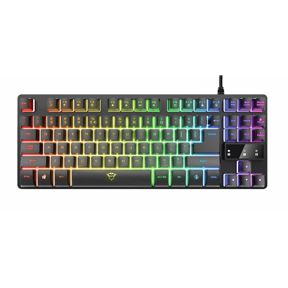 Trust GXT 833 Thado TKL Gaming-Tastatur, DE-Layout kabelgebunden von Trust