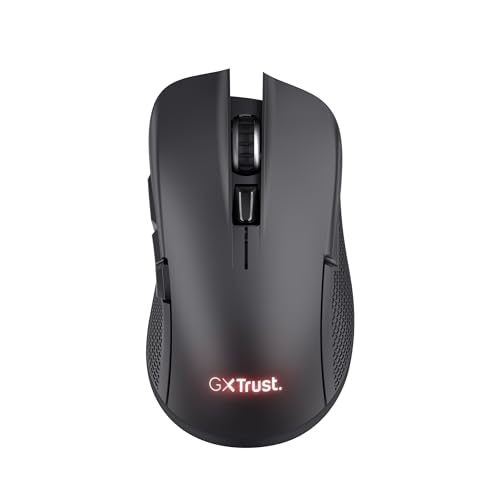 Trust GXT 931 Ybar Dual Kabellose Gaming Maus Bluetooth + 2.4GHz Geringer Latenz, Wiederaufladbar, 200-7200 DPI, 70% Recyclingkunststoff, 6 Programmierbare Tasten, Gaming PC Laptop, Schwarz Trust GXT 931 Ybar Dual Kabellose Gaming Maus Bluetooth + 2.4GHz Geringer Latenz, Wiederaufladbar, 200-7200 DPI, 70% Recyclingkunststoff, 6 Programmierbare Tasten, Gaming PC Laptop, Schwarz von Trust Gaming