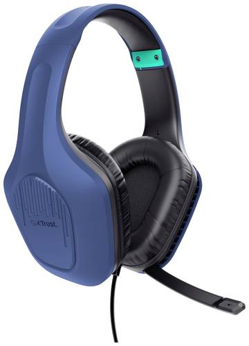 Trust GXT415B ZIROX Gaming Over Ear Headset kabelgebunden Stereo Blau von Trust
