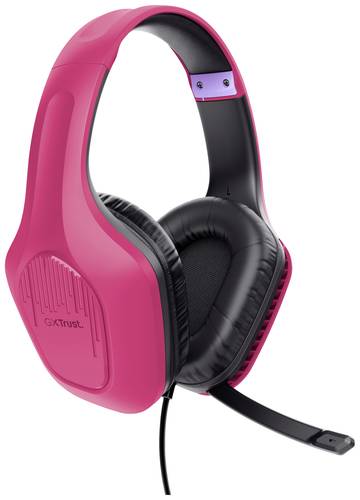 Trust GXT415P ZIROX Gaming Over Ear Headset kabelgebunden Stereo Pink von Trust
