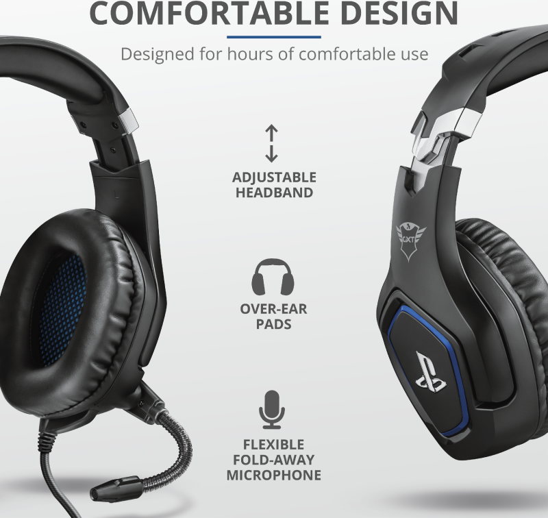 Trust Gaming GXT 488 Forze - Headset - ohrumschließend - kabelgebunden - 3,5 mm Stecker - Schwarz - für Sony PlayStation 4, Sony PlayStation 4 Pro, Sony PlayStation 4 Slim Trust Gaming GXT 488 Forze - Headset - ohrumschließend - kabelgebunden - 3,5 mm Stecker - Schwarz - für Sony PlayStation 4, Sony PlayStation 4 Pro, Sony PlayStation 4 Slim von Trust