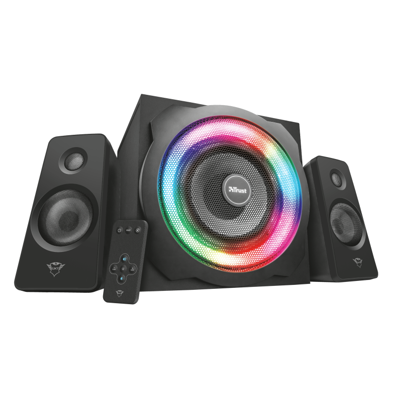 Trust Gaming GXT629 Tytan RGB 2.1 Lautsprecher Set Trust Gaming GXT629 Tytan RGB 2.1 Lautsprecher Set von Trust
