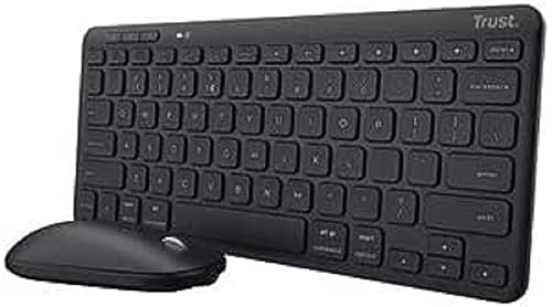 Trust Lyra Pack Clavier et Souris sans Fil Bluetooth, AZERTY Français von Trust