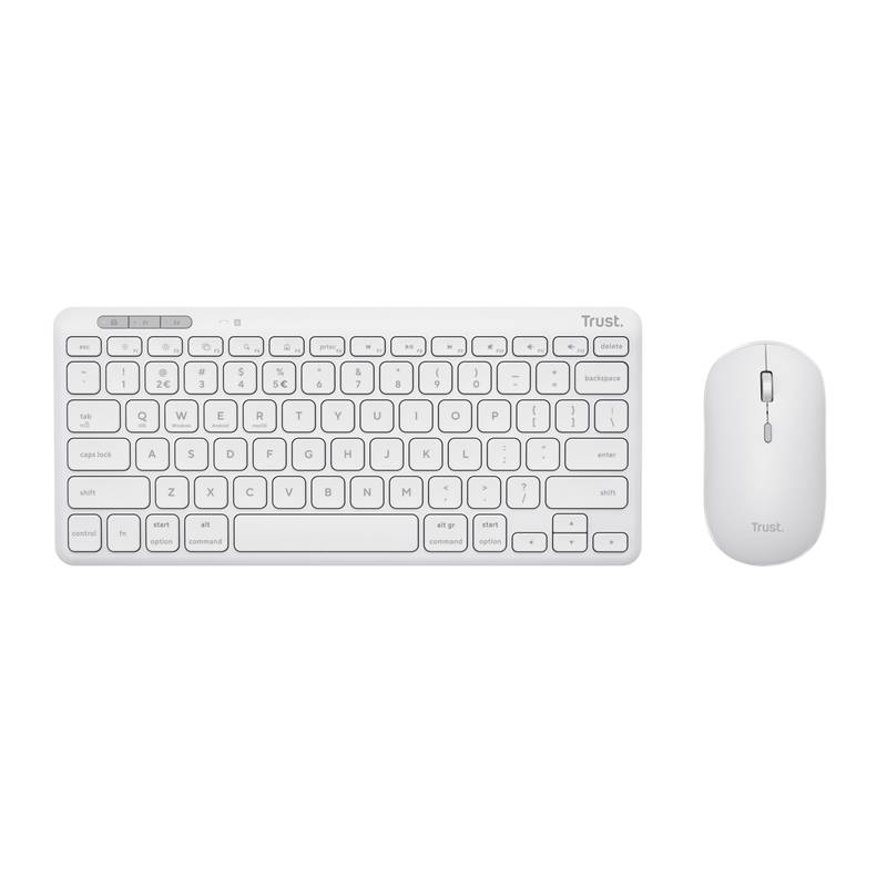 Trust Lyra Wireless Keyboard & Mouse White DE von Trust