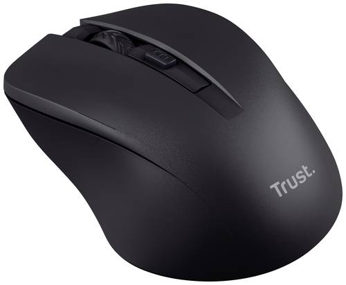 Trust MYDO SILENT Maus Funk Optisch Schwarz 4 Tasten 1800 dpi von Trust