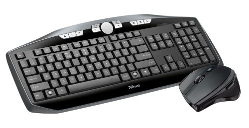 Trust Maxtrack Wireless Deskset 17092 AZERTY Tastatur (Französisch) von Trust