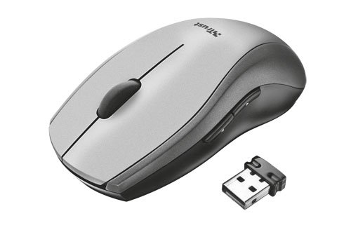 Trust Mouse Optical Wireless Funk, Scroll-Rad, PC-Maus, PC/Mac, 2-Wege von Trust