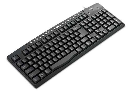 Trust Multimedia Keyboard BE, Kabelgebunden, USB, PS/2, AZERTY, Windows Vista/XP, Schwarz (Azerty-Tastatur) [importiert aus Frankreich] von Trust