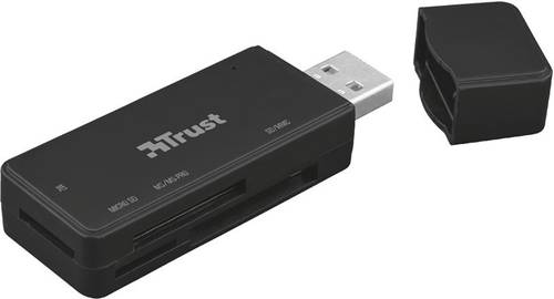 Trust Nanga USB 3.1 Externer Speicherkartenleser USB 2.0 Schwarz von Trust