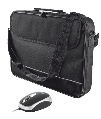 Trust Notebook Tasche mit Maus 38,1 cm (15 Zoll) bis 40,6 cm (16 Zoll) schwarz von Trust