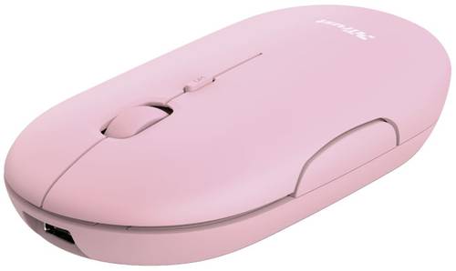 Trust PUCK Maus Bluetooth®, Funk Optisch Pink 4 Tasten 1600 dpi von Trust