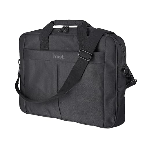 Trust Primo Laptoptasche 16 Zoll, Tasche mit Schultergurt, Tragetasche mit Innenpolsterung zum Schutz, Schultertasche für Reisen, Business, Büro, Schule - Schwarz Trust Primo Laptoptasche 16 Zoll, Tasche mit Schultergurt, Tragetasche mit Innenpolsterung zum Schutz, Schultertasche für Reisen, Business, Büro, Schule - Schwarz von Trust