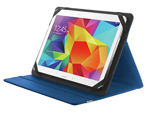 Trust Primo Tablet Hülle 10.1" - Universal Hülle mit Stand für Samsaung Galaxy Tab A, Huawei MediaPad, Lenovo Tab oder Tablets bis 25,7 cm (10, 1 Zoll) blau von Trust
