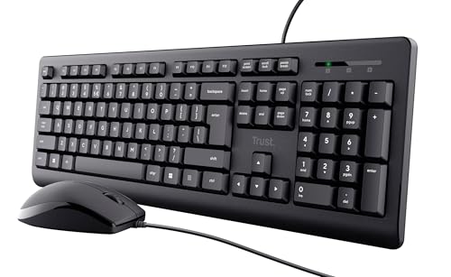 Trust Primo Tastatur Maus Set, Belgisches AZERTY-Layout von Trust