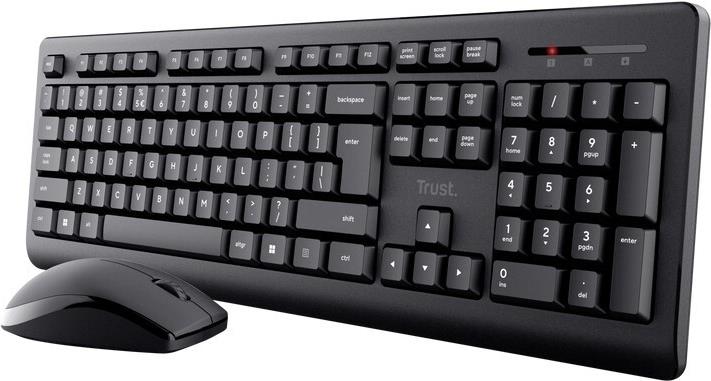 Trust Primo Tastatur Maus enthalten RF Wireless QWERTY US Englisch Schwarz (25347) von Trust