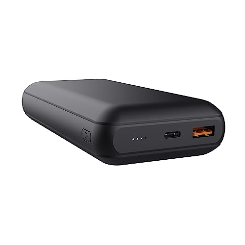 Trust Redoh 20000mAh 20W Powerbank Schnellladefunktion, PD 18W USB-C, QC 3.0 USB, 50% Recyclingkunststoff, Inklusive Kabel, Power Bank Handy, iPhone, iPad, Samsung, Xiaomi, Tablet - Schwarz von Trust