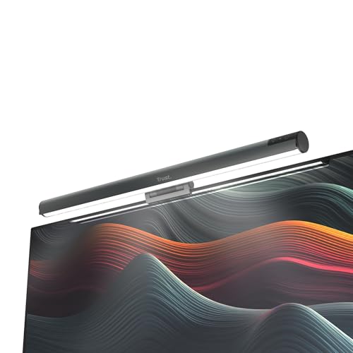 Trust Shyne Monitor Lampe LED 42cm Blendschutz mit Anti-blaues Licht, Monitor Light Bar für Laptop Bildschirm, Kalte/Warme/Mittlere Einstellung, Einstellbare Helligkeit und Temperatur Trust Shyne Monitor Lampe LED 42cm Blendschutz mit Anti-blaues Licht, Monitor Light Bar für Laptop Bildschirm, Kalte/Warme/Mittlere Einstellung, Einstellbare Helligkeit und Temperatur von Trust