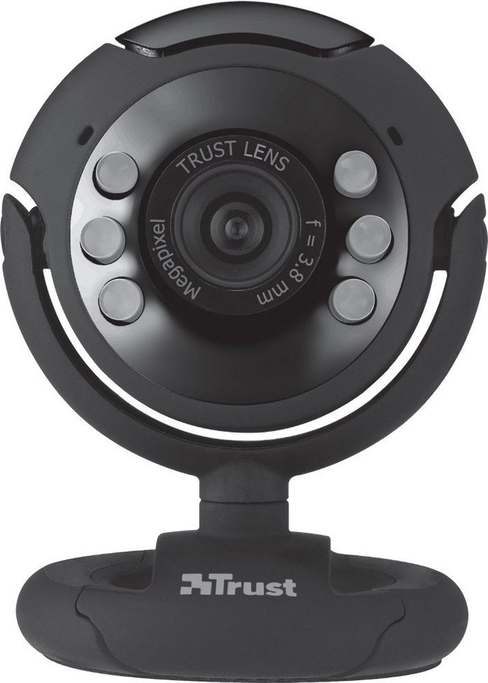 Trust SpotLight Pro Webcam (Kabellänge 170cm, eingebautes Mikrofon, digitaler Zoom, keine Treiber benötigt) von Trust