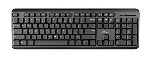Trust TK-350 Funk Tastatur Deutsch, QWERTZ Schwarz mit numerischer Tastatur, Multimediatasten Trust TK-350 Funk Tastatur Deutsch, QWERTZ Schwarz mit numerischer Tastatur, Multimediatasten von Trust
