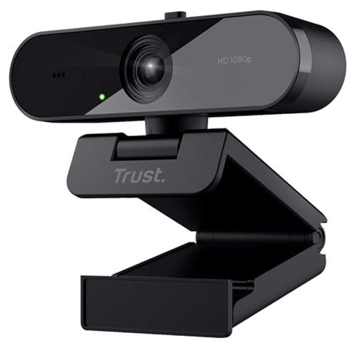 Trust TW-200 Full HD-Webcam 1920 x 1080 Pixel Standfuß, Klemm-Halterung von Trust