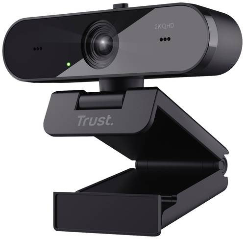 Trust TW-250 QHD Webcam 2560 x 1440 Pixel Standfuß, Klemm-Halterung von Trust