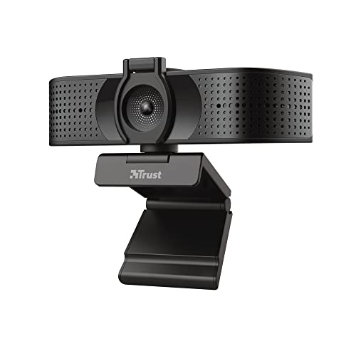 Trust Teza 4K Ultra HD Webcam, 3840x2160 mit 2 Mikrofonen und Autofokus, 30 FPS, USB Plug & Play, Web Kamera für Teams, Zoom, Skype, PC, Laptop, Mac, MacBook - Schwarz Trust Teza 4K Ultra HD Webcam, 3840x2160 mit 2 Mikrofonen und Autofokus, 30 FPS, USB Plug & Play, Web Kamera für Teams, Zoom, Skype, PC, Laptop, Mac, MacBook - Schwarz von Trust